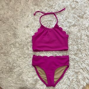 Girls XS Halter 2-Piece Bathing Suit